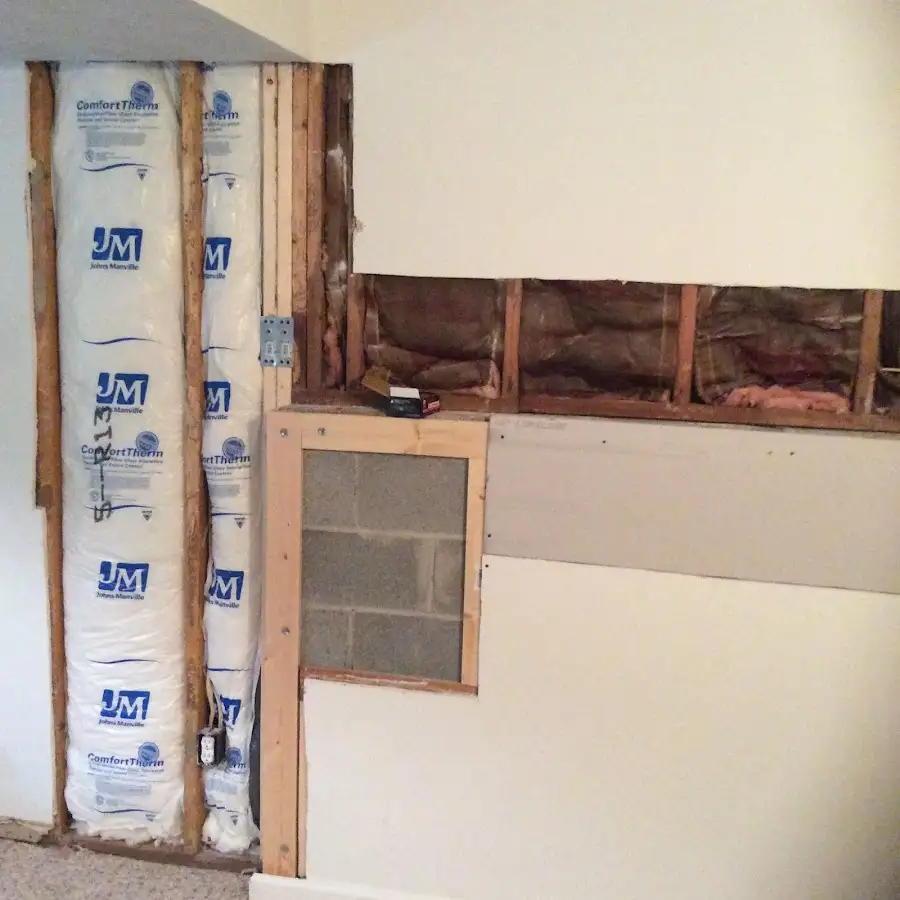 Wall insulation replacement during Structural Drying in Simpsonville